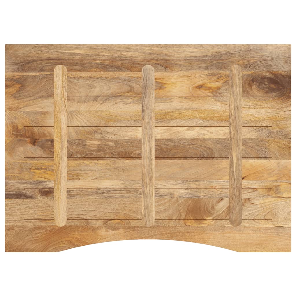 vidaXL Schreibtischplatte mit Aussparung 110x80x2,5cm Massivholz Mango