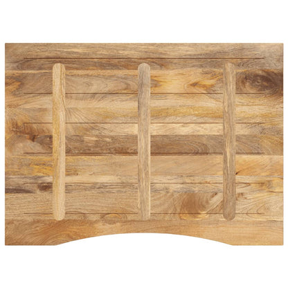 vidaXL Schreibtischplatte mit Aussparung 110x80x2,5cm Massivholz Mango