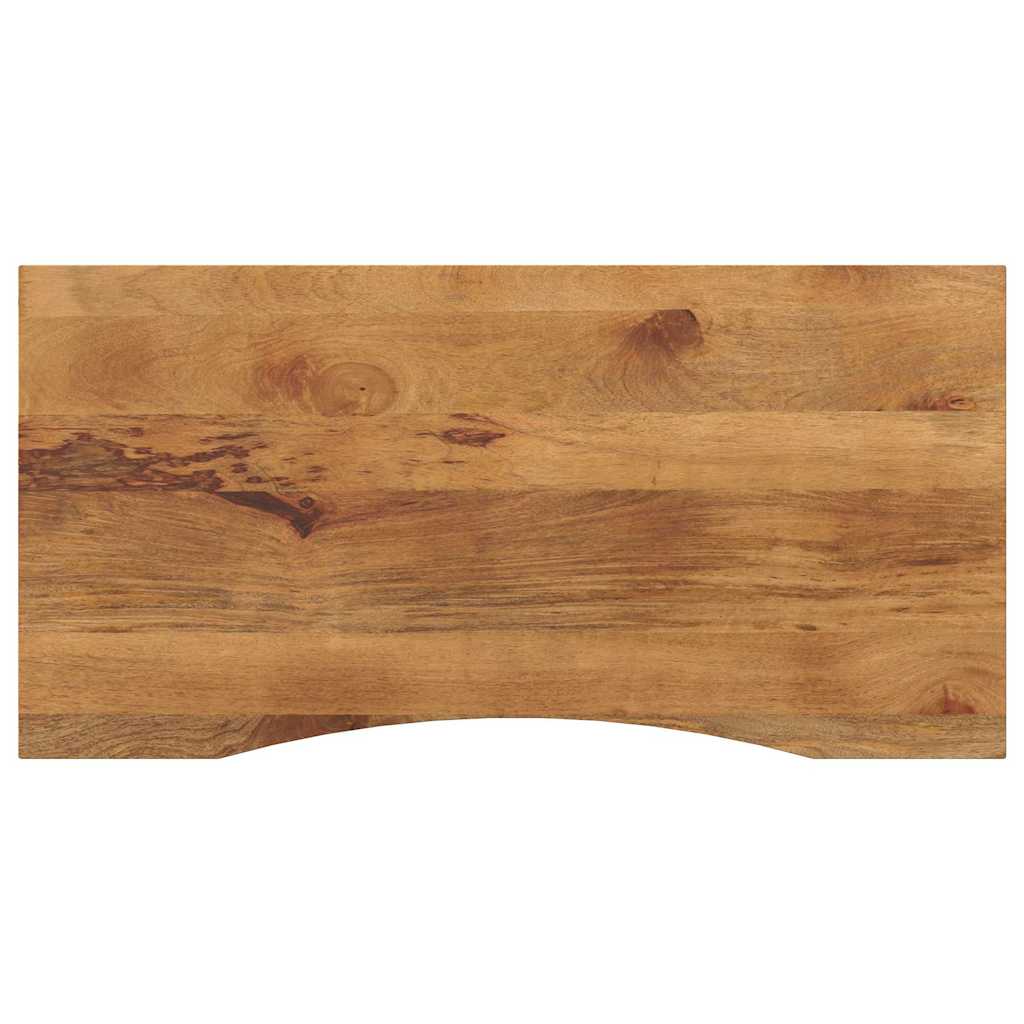 vidaXL Schreibtischplatte mit Aussparung 110x50x2,5cm Massivholz Mango