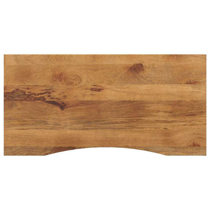 vidaXL Schreibtischplatte mit Aussparung 110x50x2,5cm Massivholz Mango