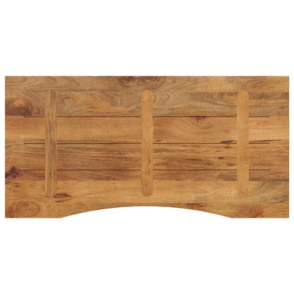 vidaXL Schreibtischplatte mit Aussparung 110x50x2,5cm Massivholz Mango