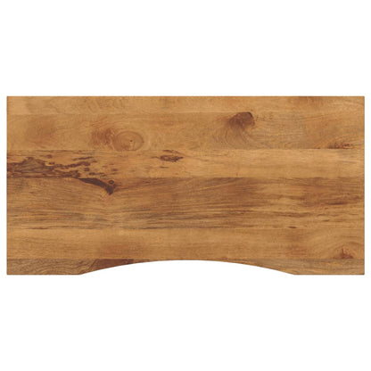 vidaXL Schreibtischplatte mit Aussparung 140x50x2,5cm Massivholz Mango