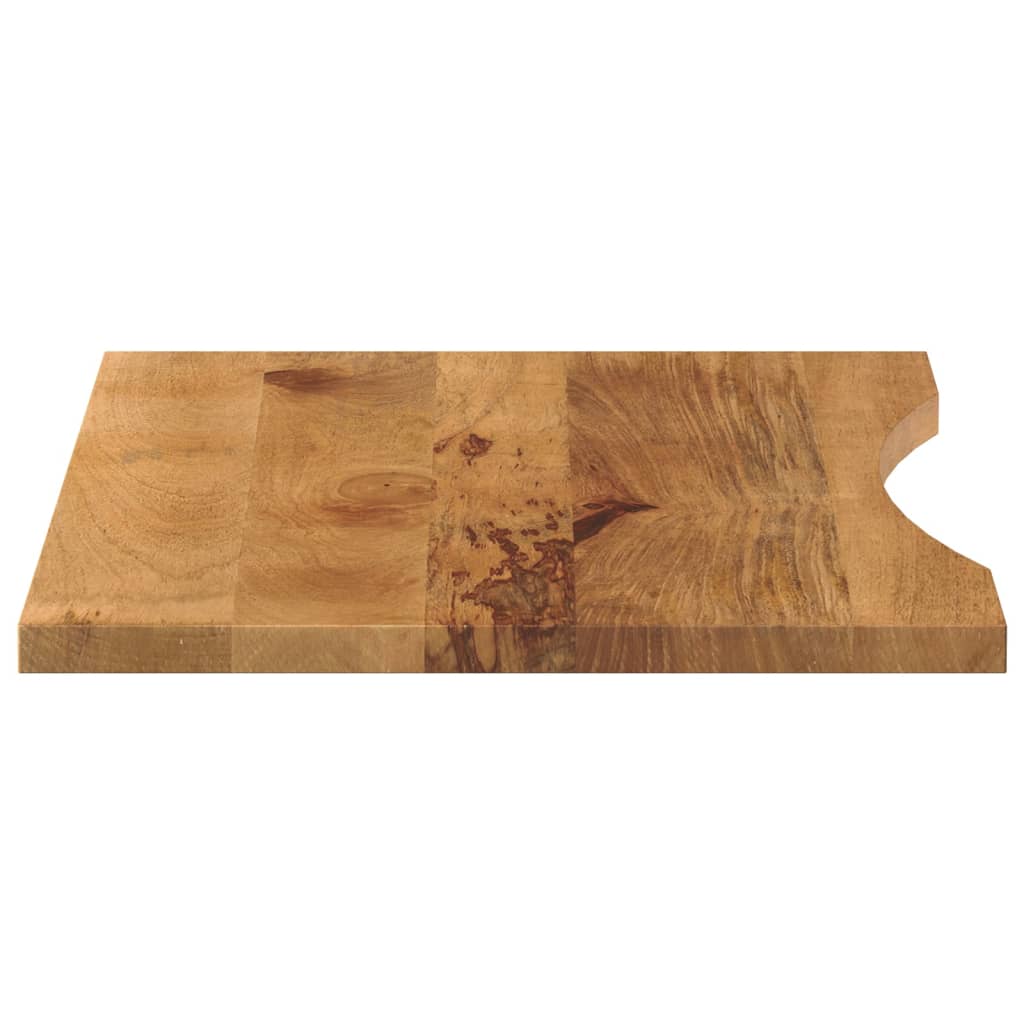 vidaXL Schreibtischplatte mit Aussparung 90x60x2,5 cm Massivholz Mango