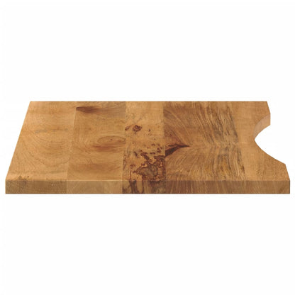 vidaXL Plateau de bureau avec découpe 100x60x2,5 cm Bois de manguier massif