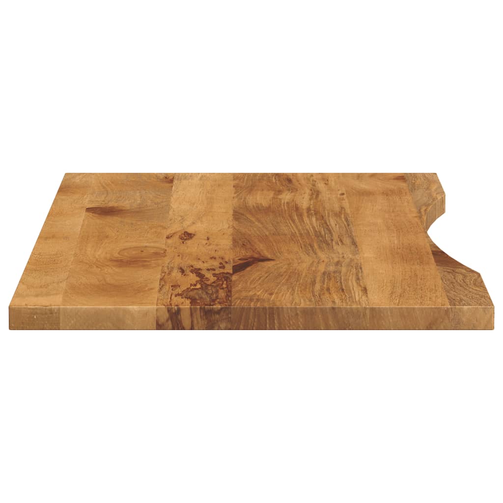 vidaXL Schreibtischplatte mit Aussparung 140x60x2,5cm Massivholz Mango