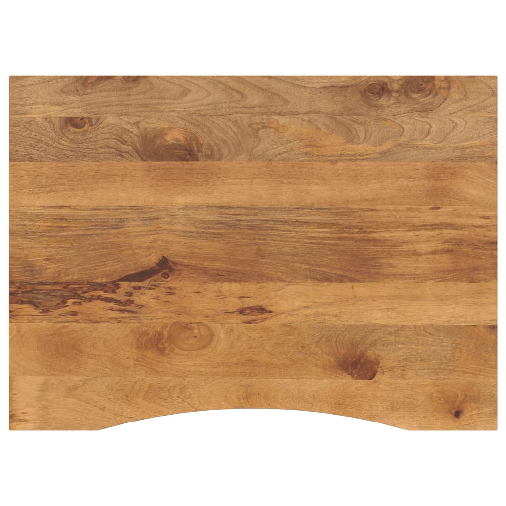 vidaXL Schreibtischplatte mit Aussparung 110x80x2,5cm Massivholz Mango