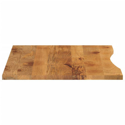 vidaXL Schreibtischplatte mit Aussparung 110x80x2,5cm Massivholz Mango