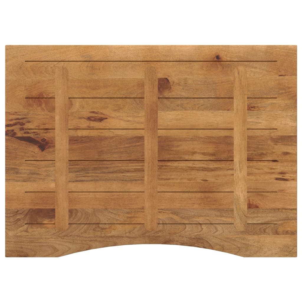 vidaXL Schreibtischplatte mit Aussparung 110x80x2,5cm Massivholz Mango