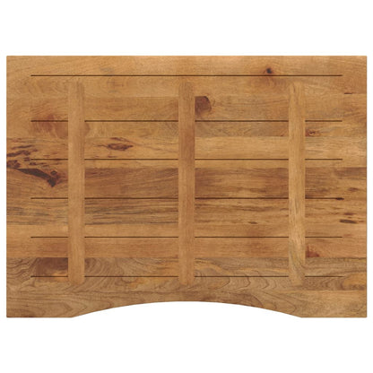 vidaXL Schreibtischplatte mit Aussparung 110x80x2,5cm Massivholz Mango