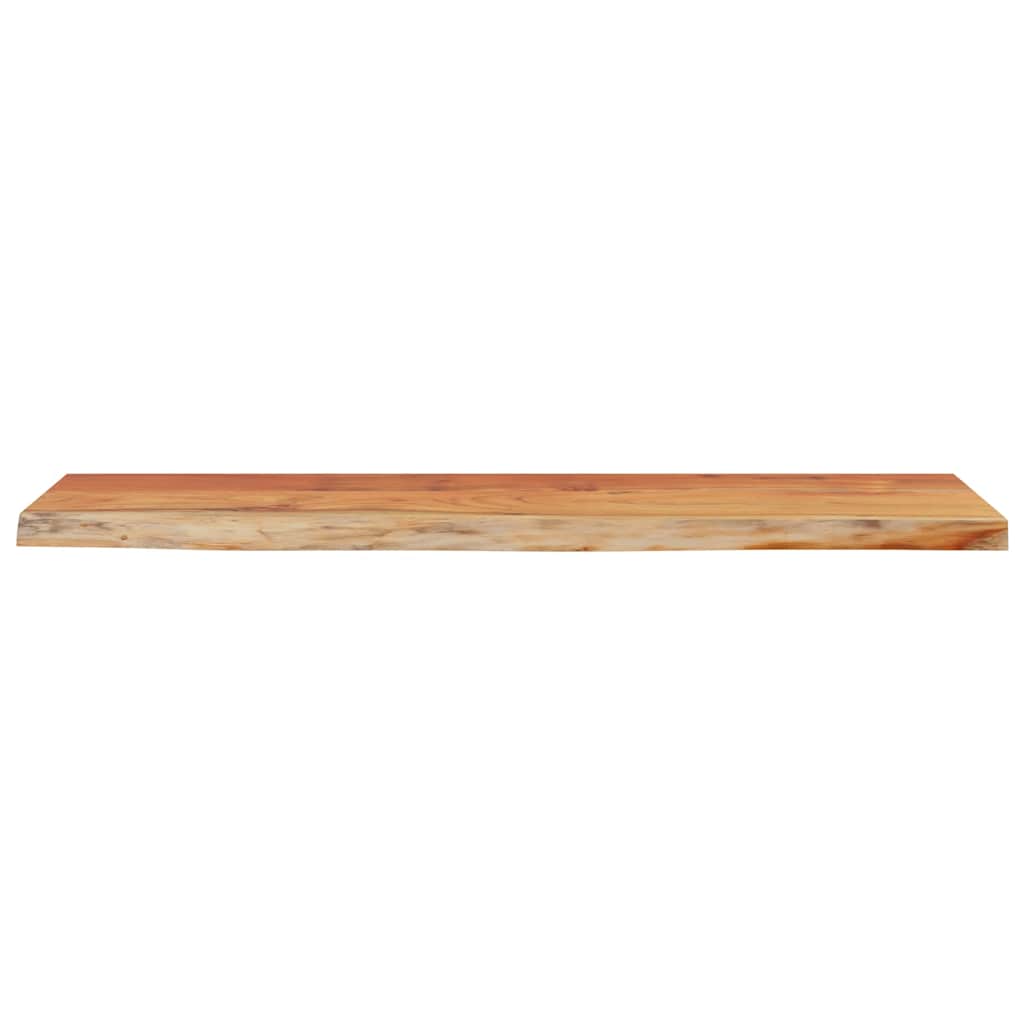 vidaXL Wandregal 80x20x2,5 cm Rechteckig Massivholz Akazie Baumkante