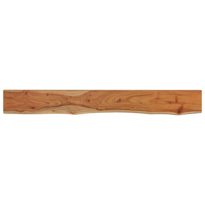 vidaXL Wandregal 160x20x2,5 cm Rechteckig Massivholz Akazie Baumkante
