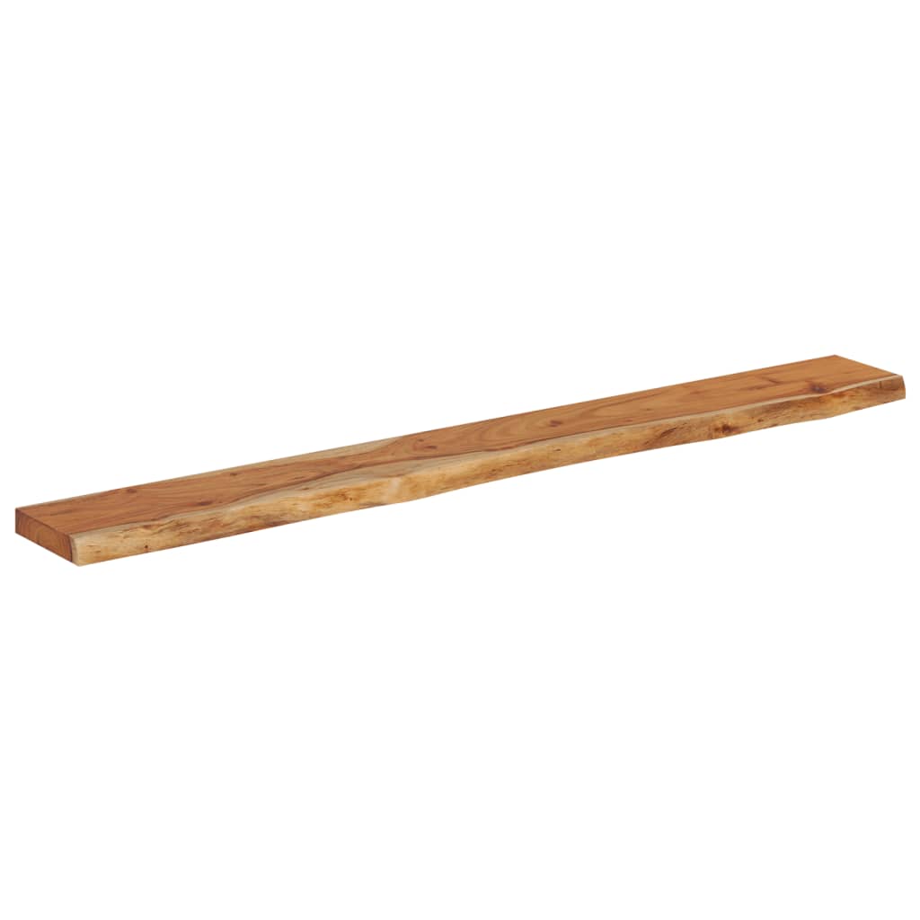 vidaXL Wandregal 160x20x2,5 cm Rechteckig Massivholz Akazie Baumkante