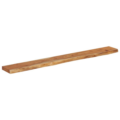 vidaXL Wandregal 160x20x2,5 cm Rechteckig Massivholz Akazie Baumkante