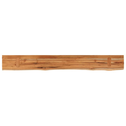 vidaXL Wandregal 160x20x2,5 cm Rechteckig Massivholz Akazie Baumkante