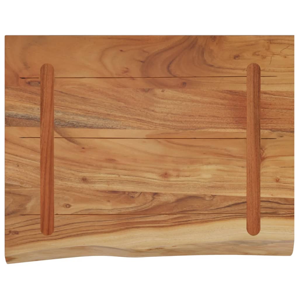 vidaXL Wandregal 40x30x2,5 cm Rechteckig Massivholz Akazie Baumkante