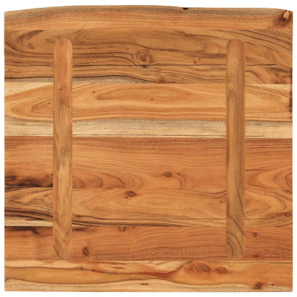 vidaXL Wandregal 40x40x2,5 cm Quadratisch Massivholz Akazie Baumkante