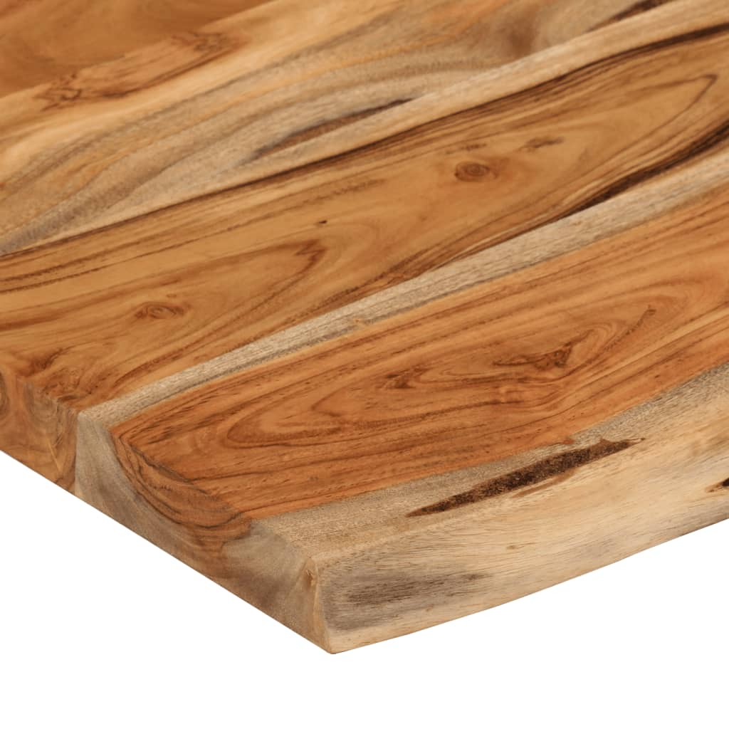 vidaXL Wandregal 60x40x2,5 cm Rechteckig Massivholz Akazie Baumkante