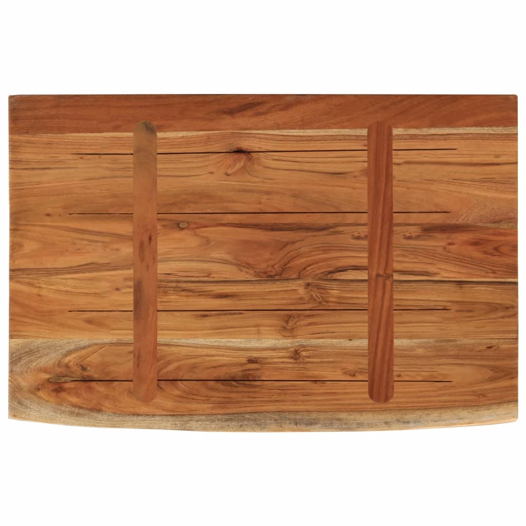 vidaXL Wandregal 70x40x2,5 cm Rechteckig Massivholz Akazie Baumkante