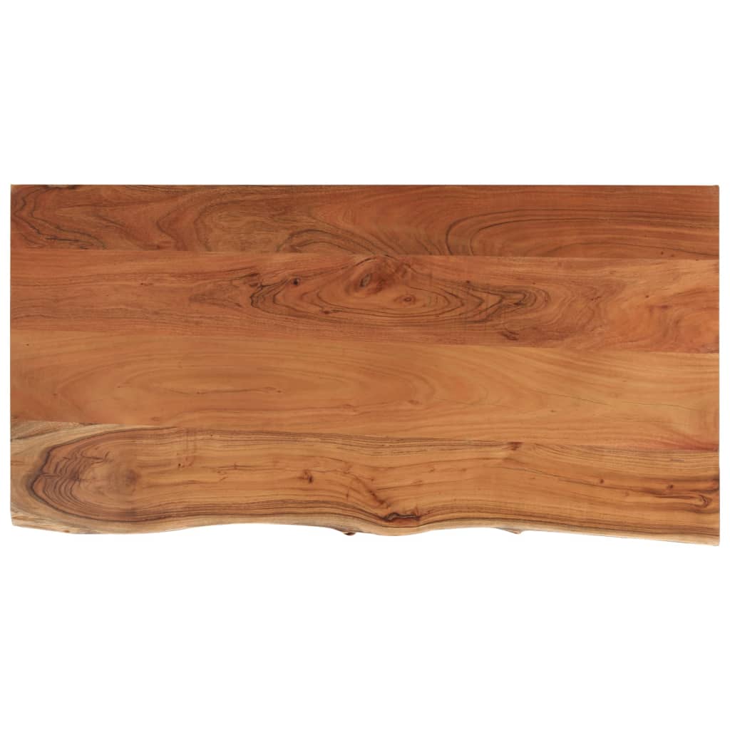 vidaXL Tischplatte 80x40x2,5 cm Rechteckig Massivholz Akazie Baumkante