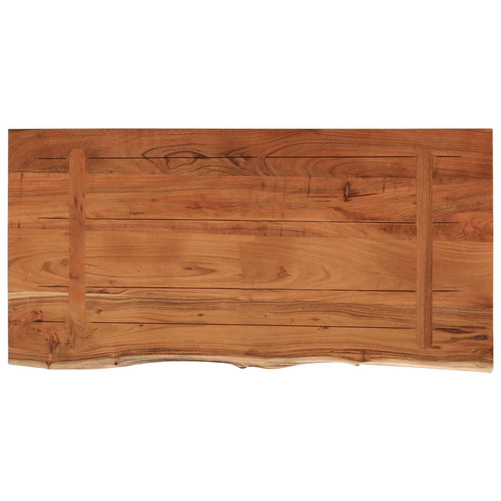 vidaXL Tischplatte 80x40x2,5 cm Rechteckig Massivholz Akazie Baumkante