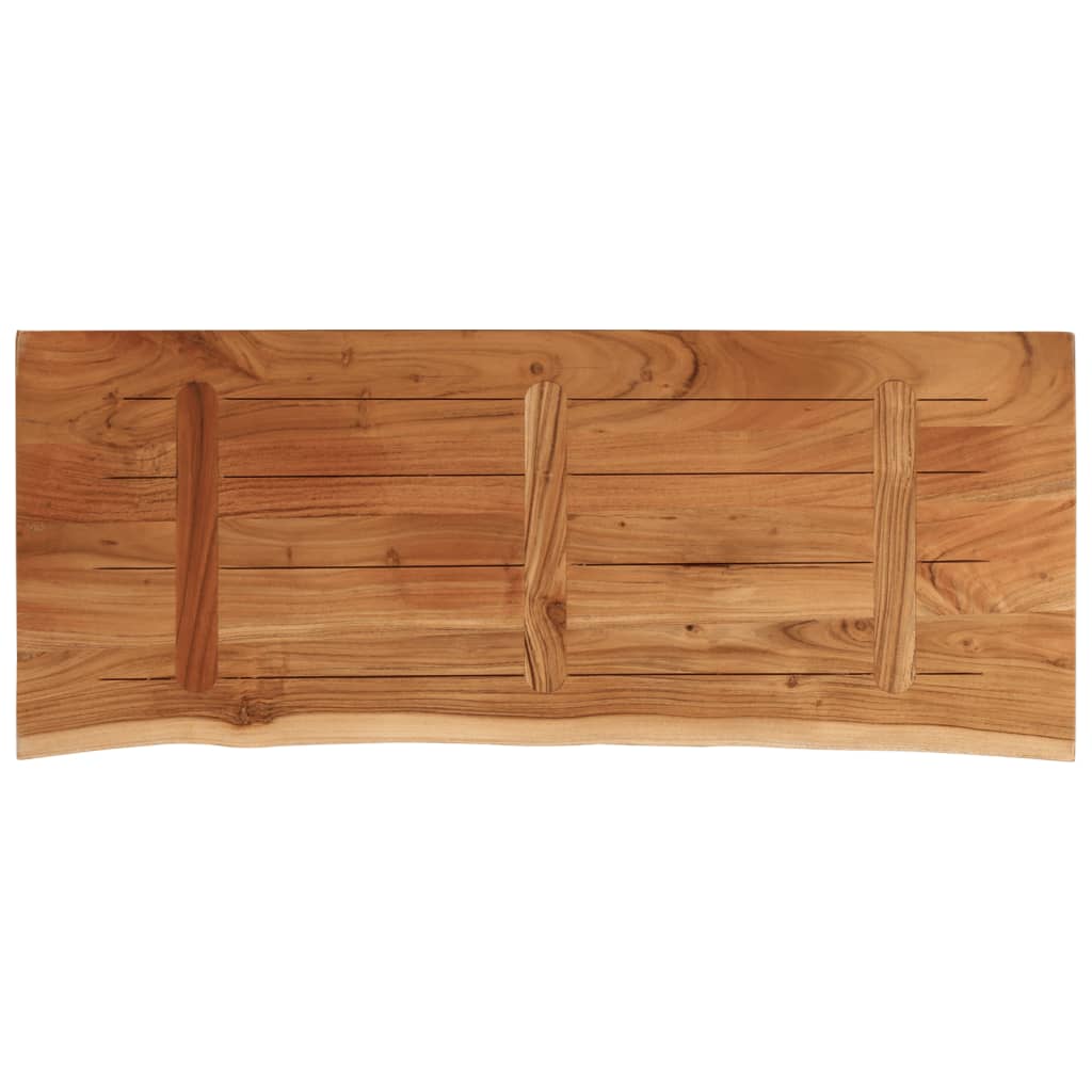 vidaXL Tischplatte 90x40x2,5 cm Rechteckig Massivholz Akazie Baumkante