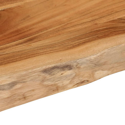 vidaXL Tischplatte 90x40x2,5 cm Rechteckig Massivholz Akazie Baumkante