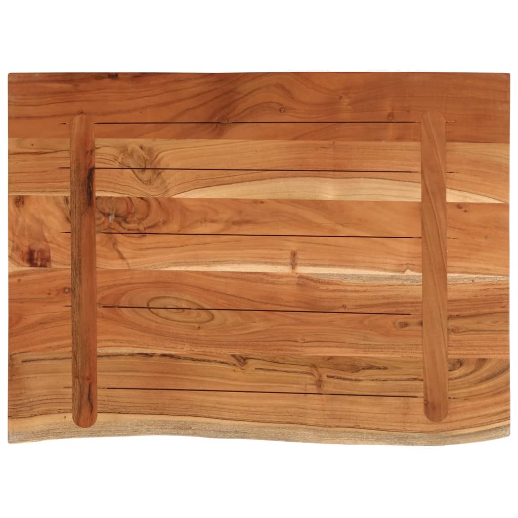 vidaXL Waschtischplatte 80x60x2,5 cm Rechteckig Massivholz Akazie