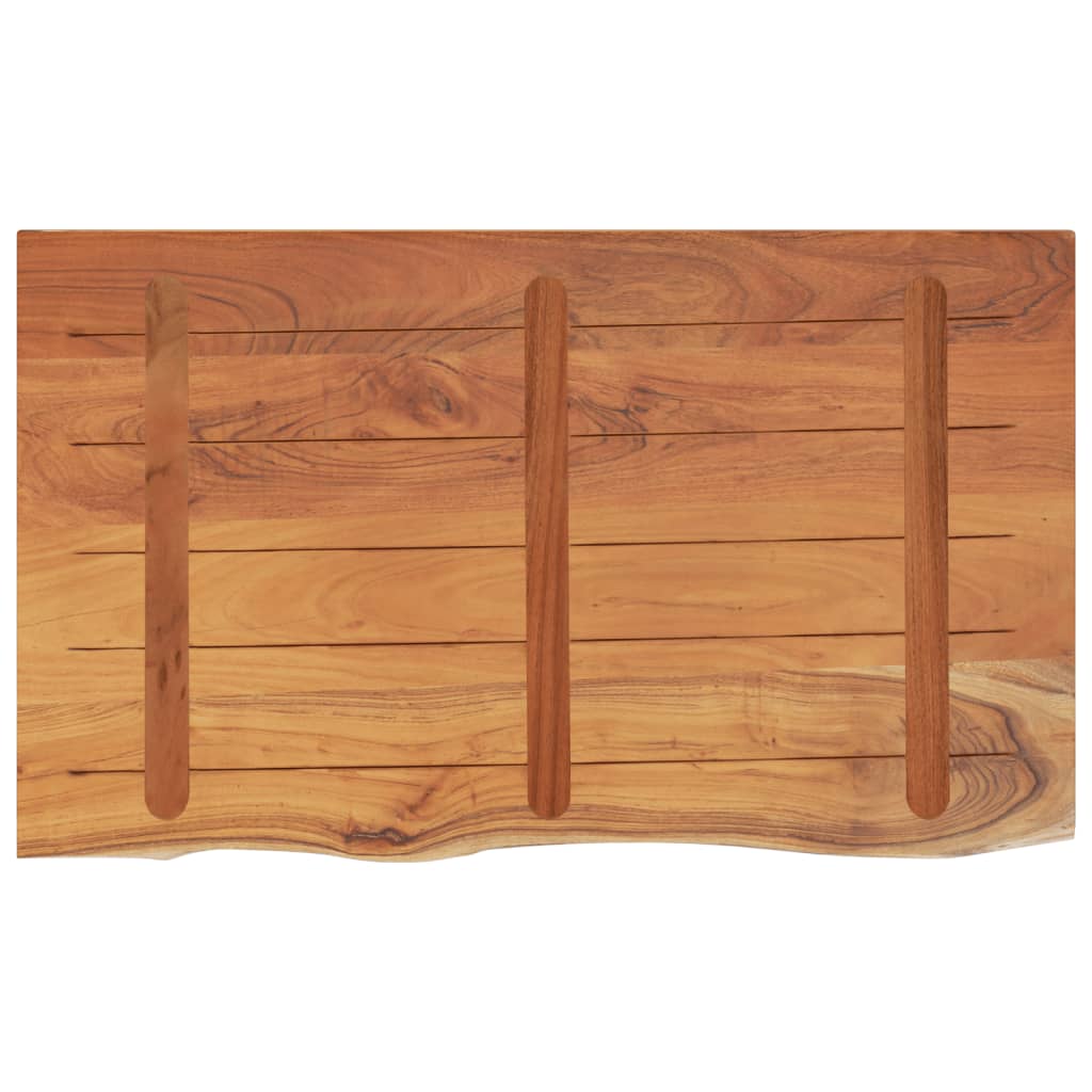 vidaXL Waschtischplatte 110x60x2,5 cm Rechteckig Massivholz Akazie