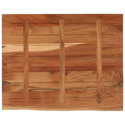 vidaXL Schreibtischplatte 90x80x2,5 cm Massivholz Akazie Baumkante