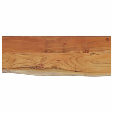 vidaXL Wandregal 50x20x3,8 cm Rechteckig Massivholz Akazie Baumkante