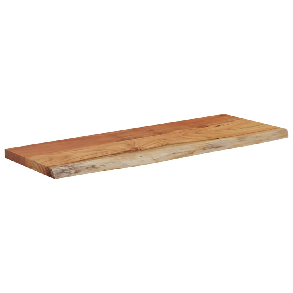 vidaXL Wandregal 50x20x3,8 cm Rechteckig Massivholz Akazie Baumkante