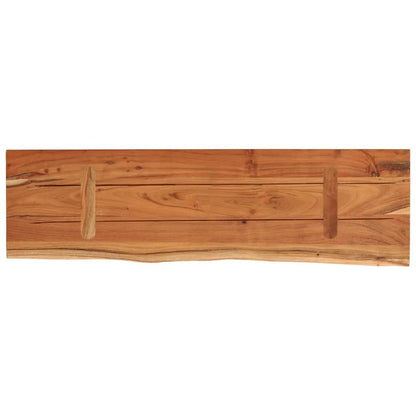 vidaXL Wandregal 60x20x3,8 cm Rechteckig Massivholz Akazie Baumkante