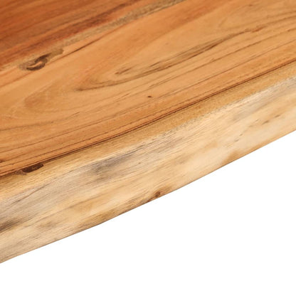 vidaXL Wandregal 80x20x3,8 cm Rechteckig Massivholz Akazie Baumkante