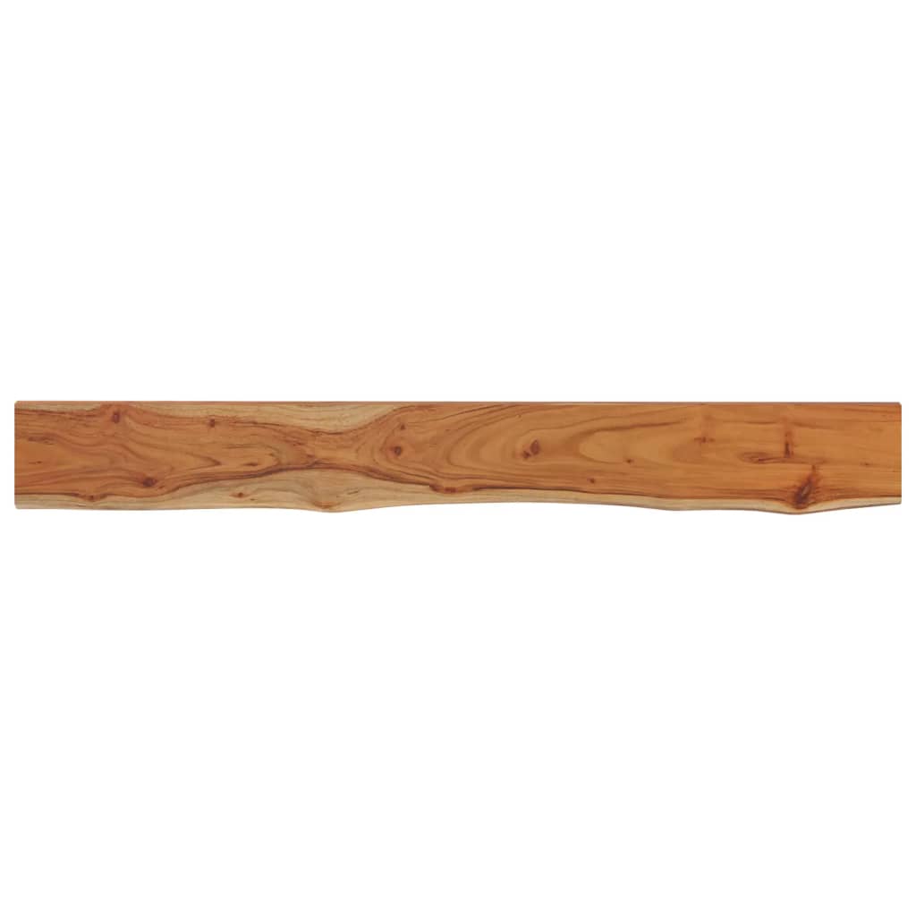 vidaXL Wandregal 160x20x3,8 cm Rechteckig Massivholz Akazie Baumkante