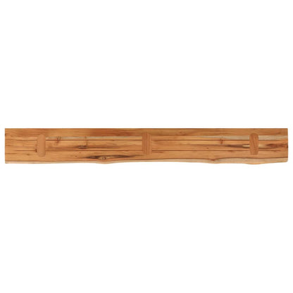 vidaXL Wandregal 160x20x3,8 cm Rechteckig Massivholz Akazie Baumkante