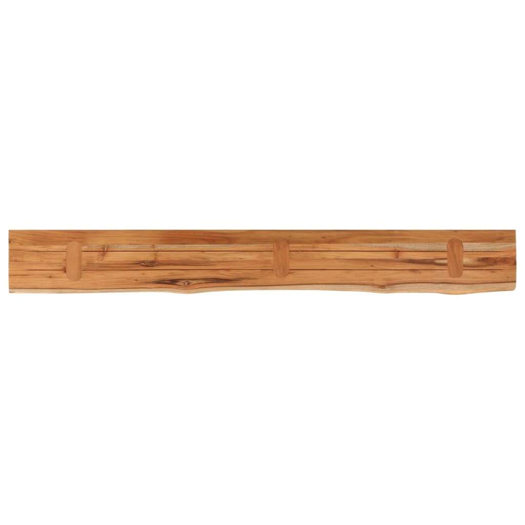 vidaXL Wandregal 180x20x3,8 cm Rechteckig Massivholz Akazie Baumkante