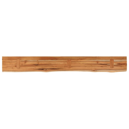 vidaXL Wandregal 180x20x3,8 cm Rechteckig Massivholz Akazie Baumkante