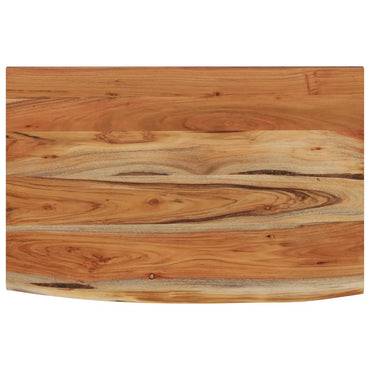 vidaXL Wandregal 50x30x3,8 cm Rechteckig Massivholz Akazie Baumkante