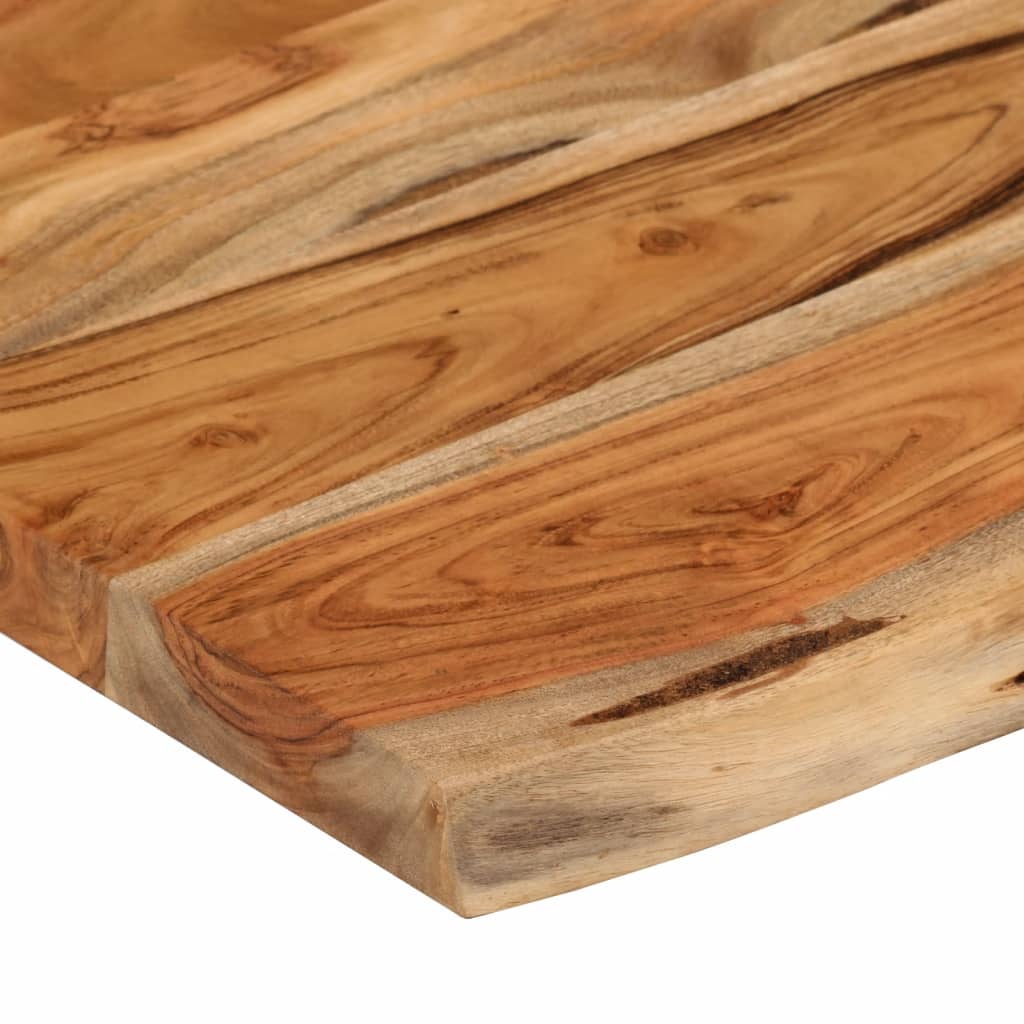 vidaXL Wandregal 50x30x3,8 cm Rechteckig Massivholz Akazie Baumkante
