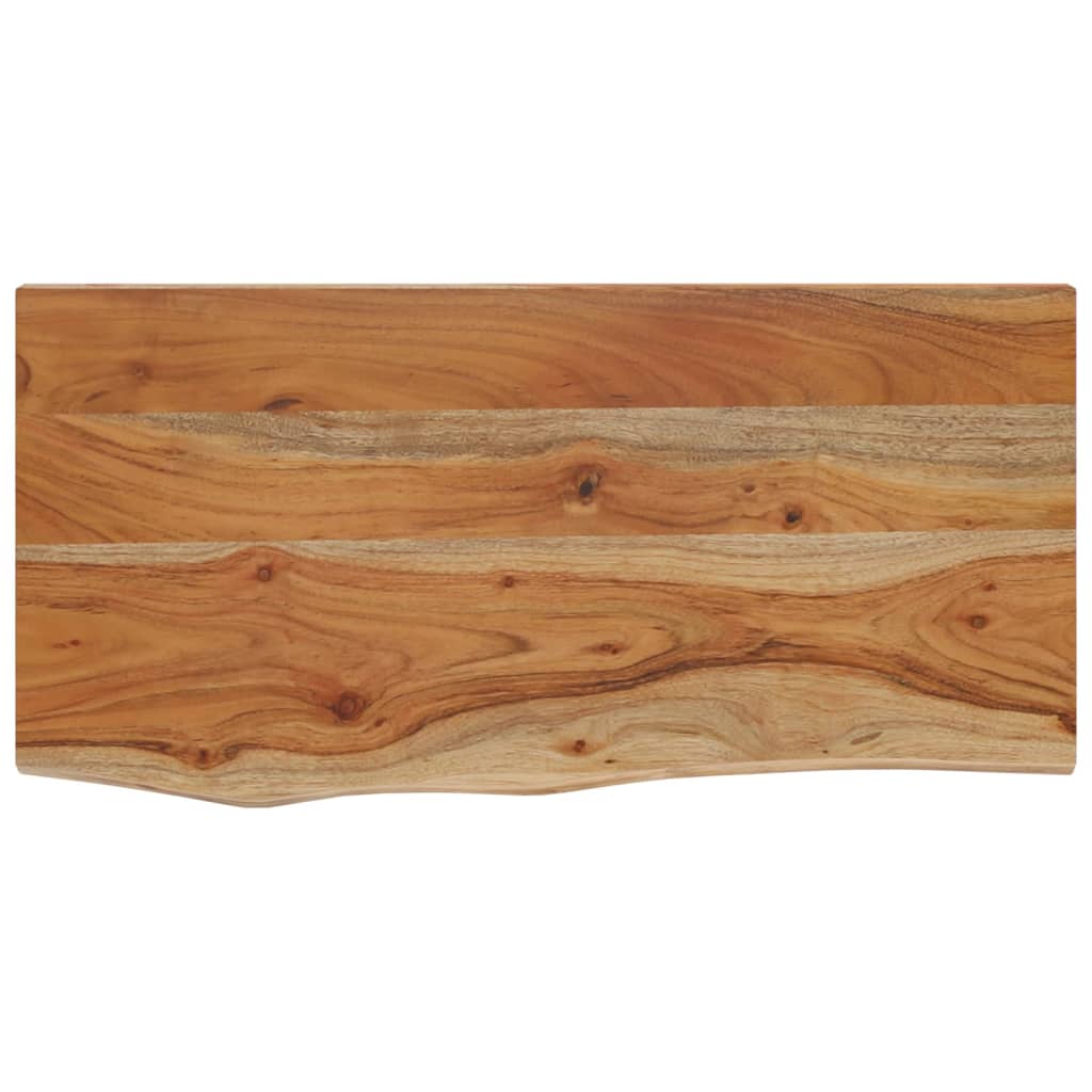 vidaXL Wandregal 60x30x3,8 cm Rechteckig Massivholz Akazie Baumkante