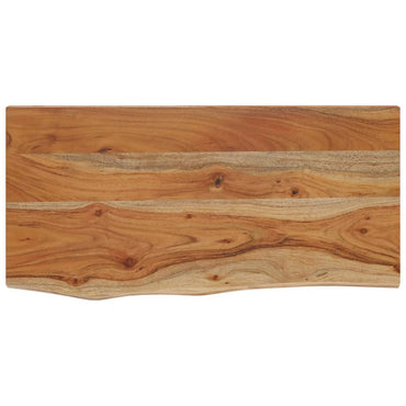 vidaXL Wandregal 60x30x3,8 cm Rechteckig Massivholz Akazie Baumkante