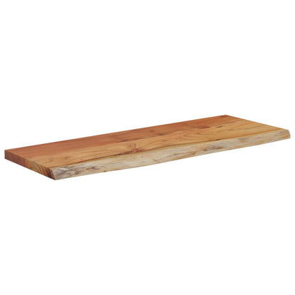vidaXL Wandregal 70x30x3,8 cm Rechteckig Massivholz Akazie Baumkante