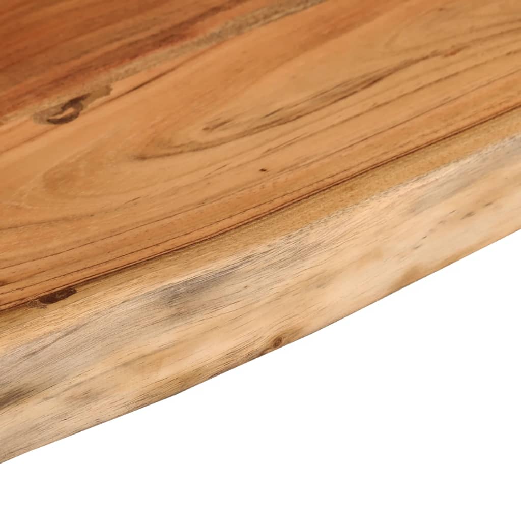 vidaXL Wandregal 70x30x3,8 cm Rechteckig Massivholz Akazie Baumkante