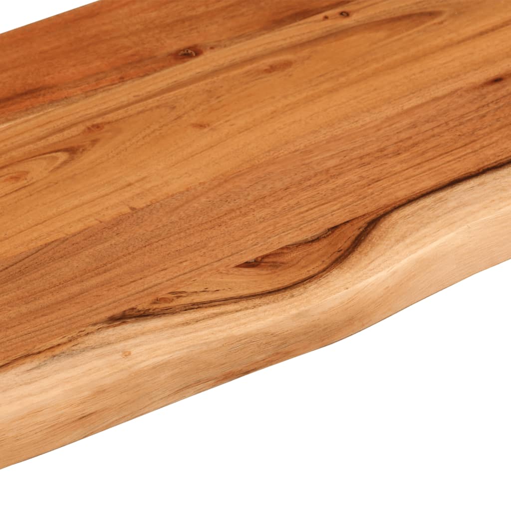 vidaXL Wandregal 90x30x3,8 cm Rechteckig Massivholz Akazie Baumkante