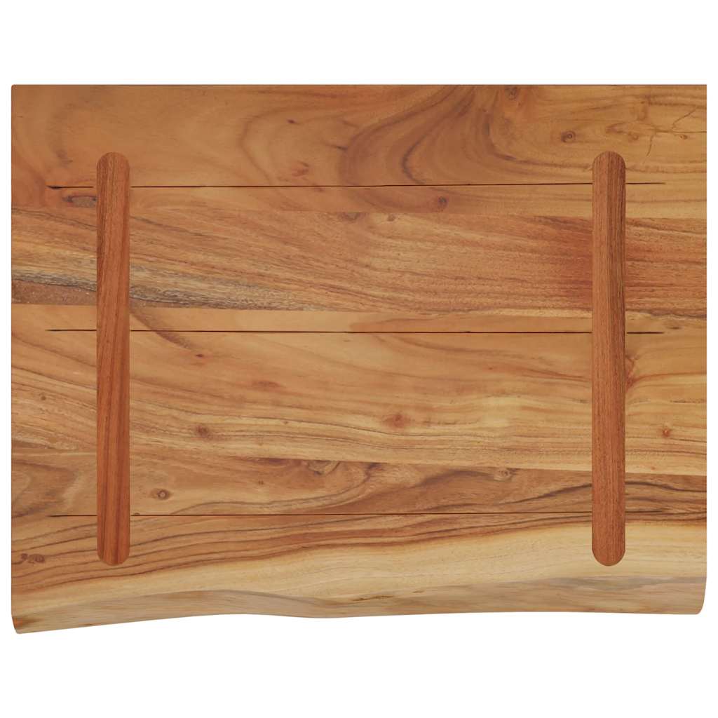 vidaXL Wandregal 50x40x3,8 cm Rechteckig Massivholz Akazie Baumkante