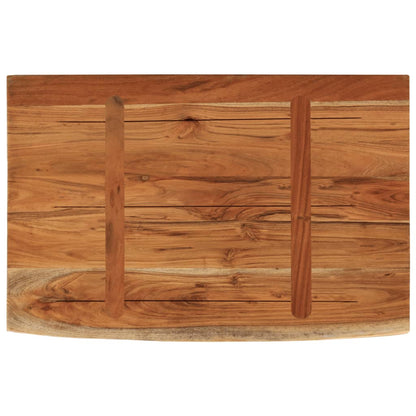 vidaXL Wandregal 60x40x3,8 cm Rechteckig Massivholz Akazie Baumkante