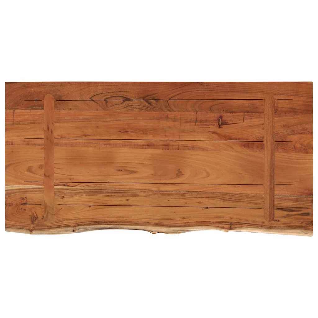 vidaXL Tischplatte 80x40x3,8 cm Rechteckig Massivholz Akazie Baumkante