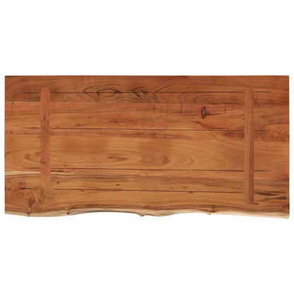vidaXL Tischplatte 80x40x3,8 cm Rechteckig Massivholz Akazie Baumkante