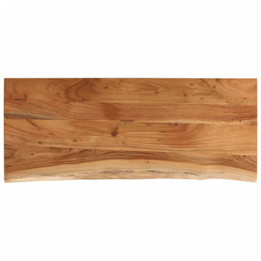vidaXL Tischplatte 110x40x3,8cm Rechteckig Massivholz Akazie Baumkante
