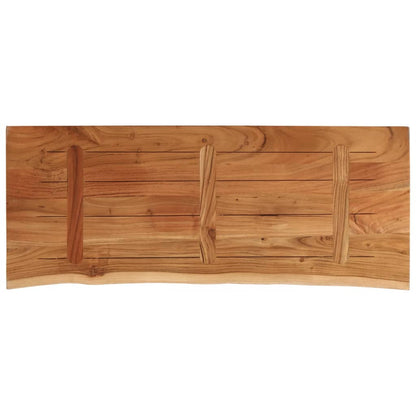 vidaXL Tischplatte 110x40x3,8cm Rechteckig Massivholz Akazie Baumkante